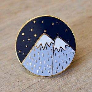 Mountain Peaks Enamel Pin by Sleepy Mountain
